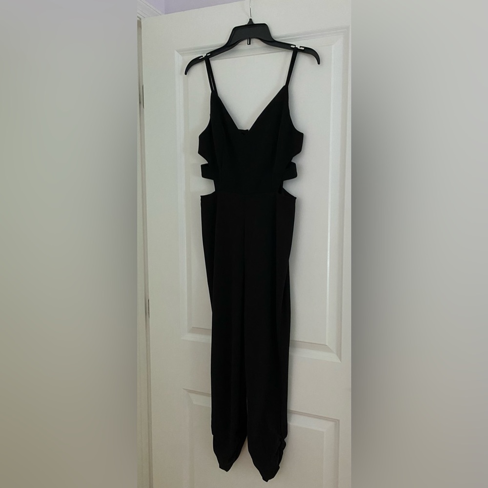 Aqua brand sleeveless black jump suit